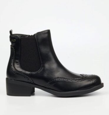 Miss Black Ford 1/2 Boot with Zip Black