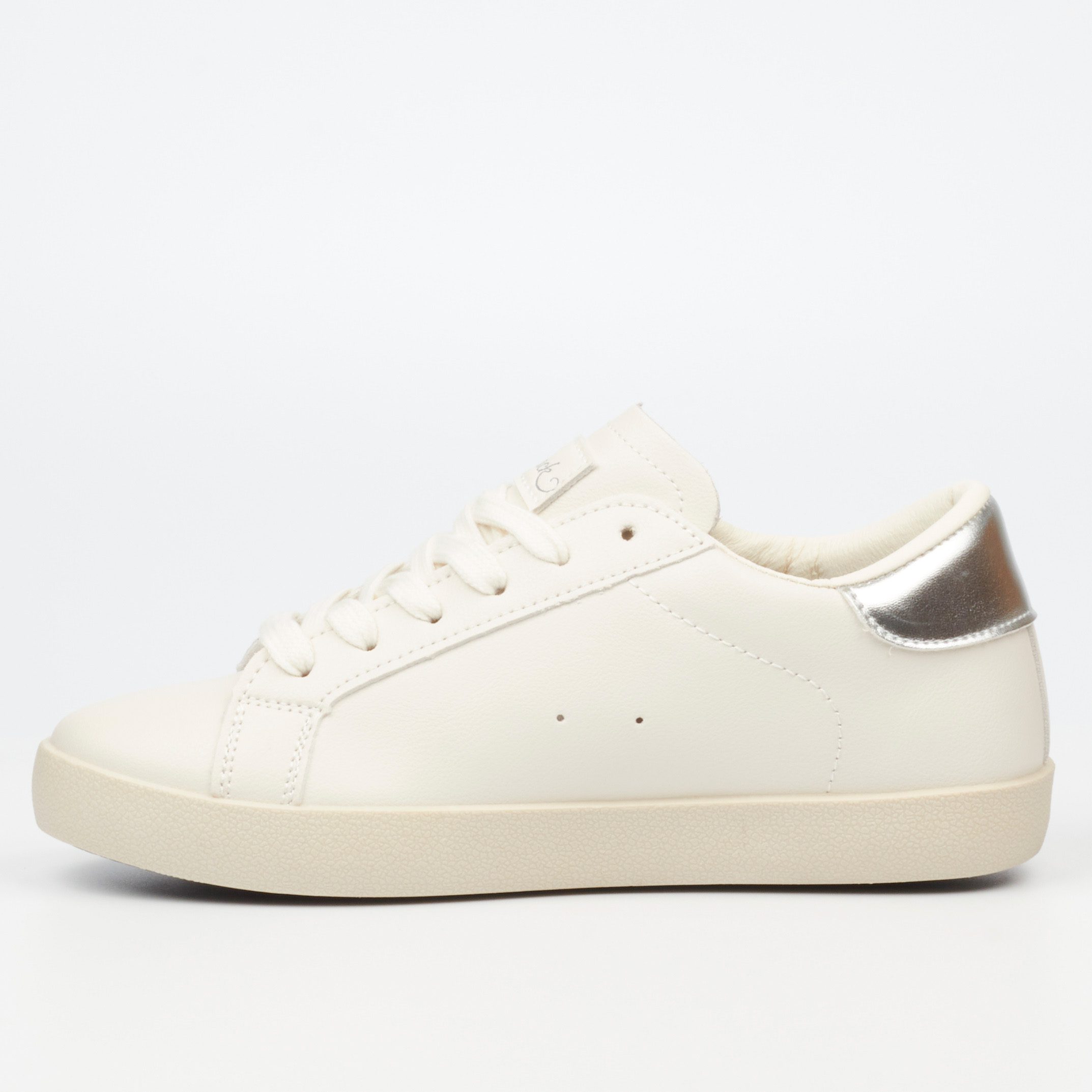 Miss Black Veta Sneaker Lace-Up Silver (4)