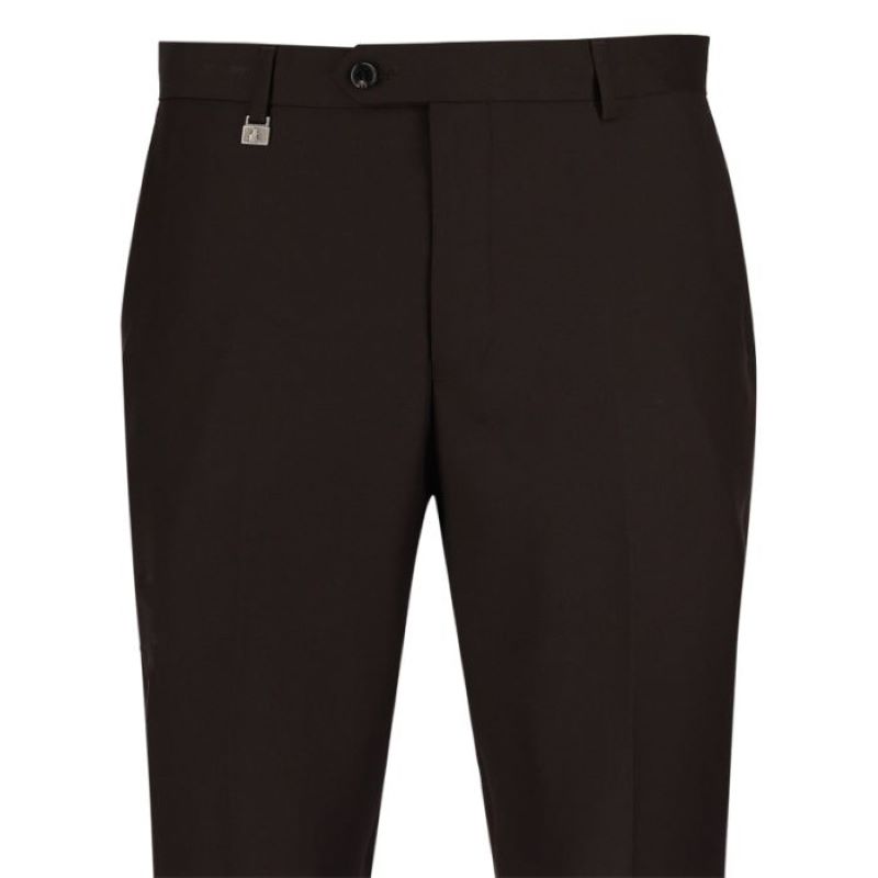 Polo Custom Fit Suit Chocolate (3)