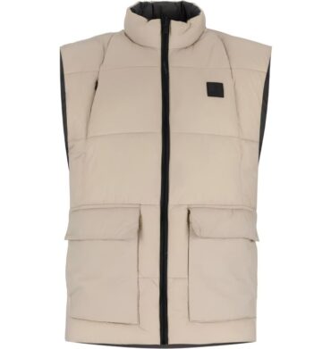 Polo Mens Sleeveless Puffer Taupe