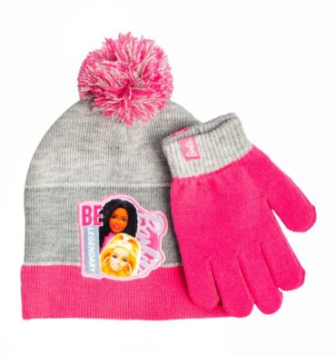 Character Group Barbie 2pc Beanie And Glove Set