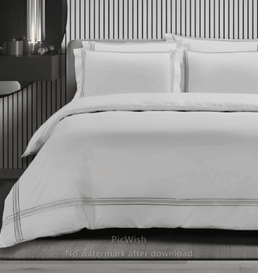 Cotton Co Embroided Giorgi D/Cover 400TC Silver