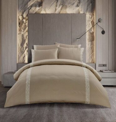 Cotton Co Roberto Duvet Cover Stone 400TC