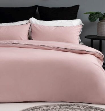 Horrockses 180TC Percale Duvet Cover Dusty Pink