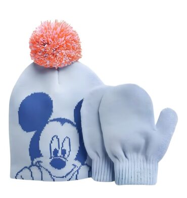 Mickey Mouse 2pc Baby Beanie And Mitten Set