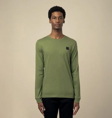 Polo Mens Crew Neck Long Sleeve Tee Fatigue