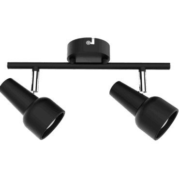 Bright Star S165/2 Matt Black Chrome Spotlight