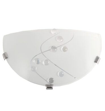 BS WB328 Metal Base Patterned Frosted Glass