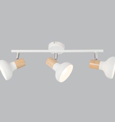 Bright Star S401/3 White Metal with Wood Finish