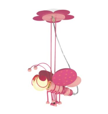 Bright Star PEN072 BUTTERFLY Pink Wooden Butterfly Pendant