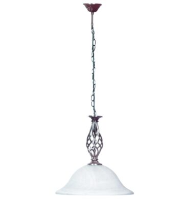 Bright Star PEN1031 Satin Chrome with Alabaster Glass