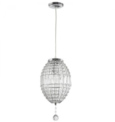 Bright Star PEN167/1 CHROME Polished Pendant Acrylic Crystals