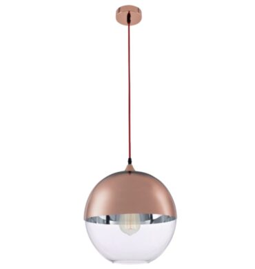 PEN314 COPPER Copper Pendant with Glass
