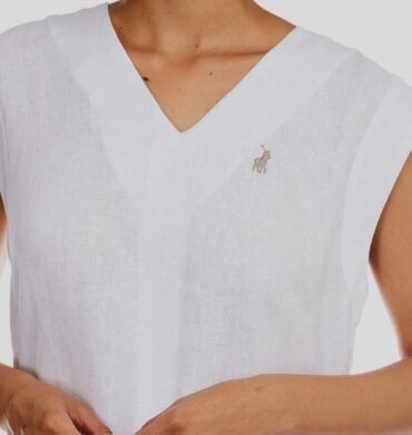 Polo Womens Gwen Sleeveless Dress White