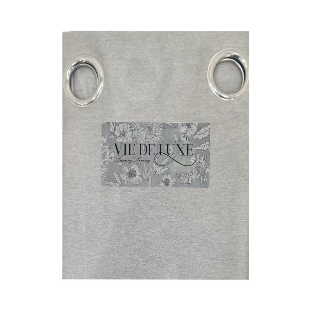 Silver Eyelet Curtain