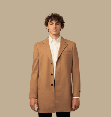 Polo Mens Custom Fit Melton Coat