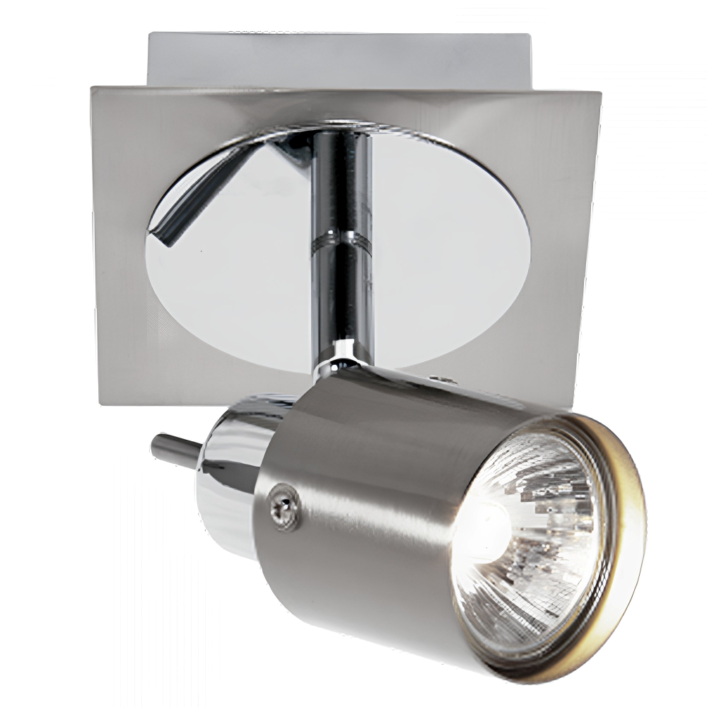 BS S050/1 Satin and Polished Chrome Spotlight