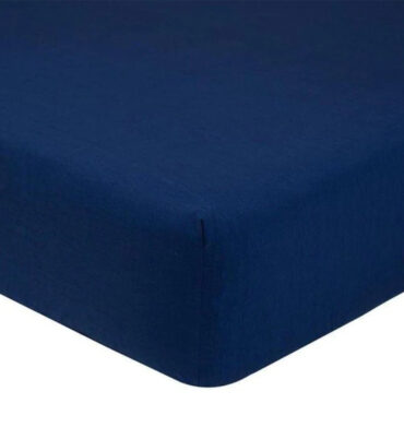 Simon Baker Fitted Sheet - Navy Blue