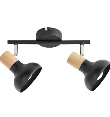 Bright Star S402/2 Black Metal with Wood Finish