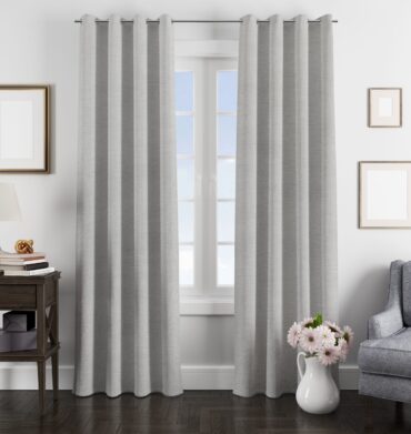 Vie De Luxe Lynn STD & XL Eyelet Silver Curtain