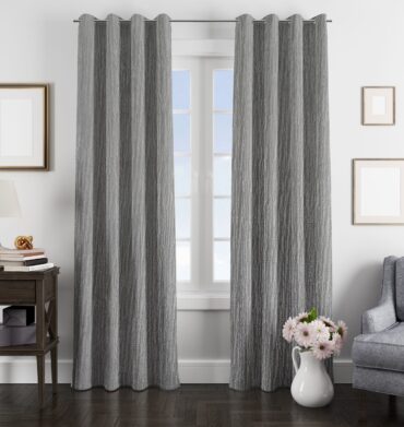 Vie De Luxe Lynn STD Eyelet Charcoal Curtain