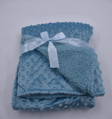 Limco Blanket Delphinum Blue 2ply 75X100