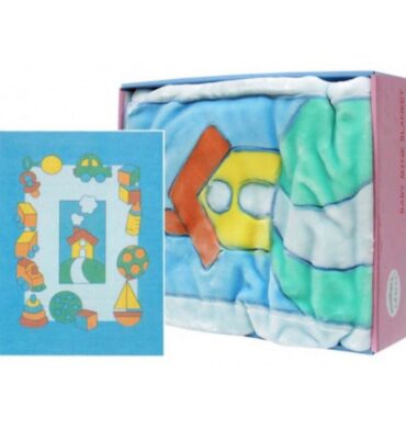 Mothers Choice Infant Cutwork Blanket Blue