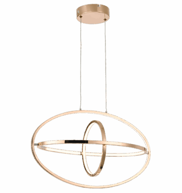 Bright Star Gold Aluminum PVC Pendant