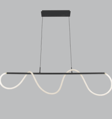 Bright Star LED Acrylic Pendant with Flexible Woven Tubing