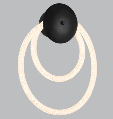 Bright Star Metal Wall Bracket with Flexible Woven Tubing