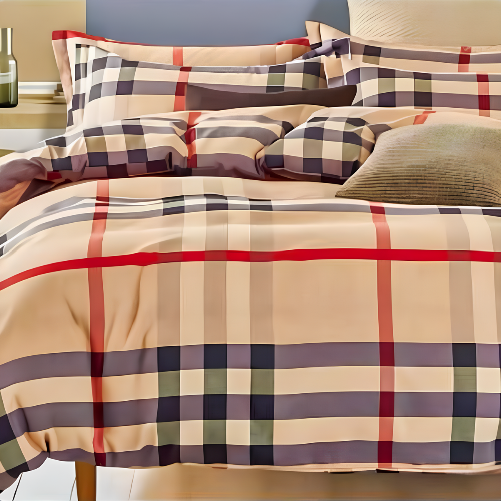 Cotton Co Printed Satin Duvet Cover Evlyn