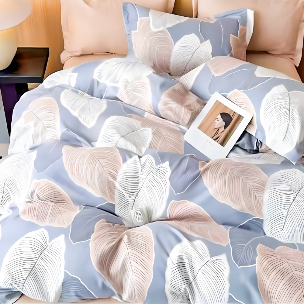 Cotton Co Printed Satin Duvet Cover Halle