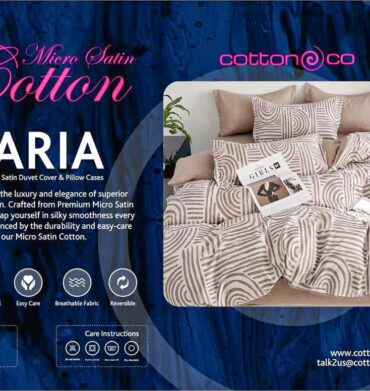 Cotton Co Printed Satin Duvet Cover Zaria