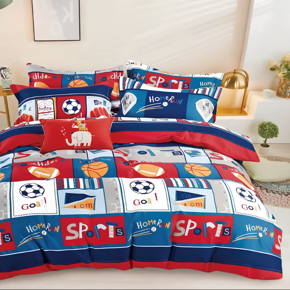 Cotton Co Kids Club Duvet Cover Sporty