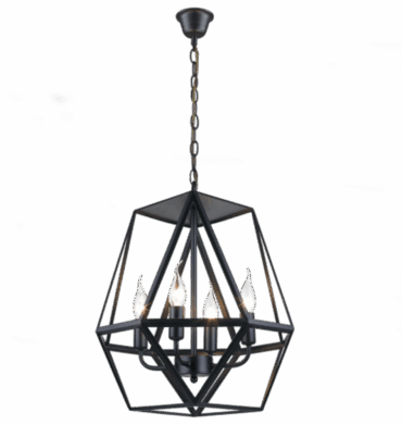 Bright Star Metal Pendant Black