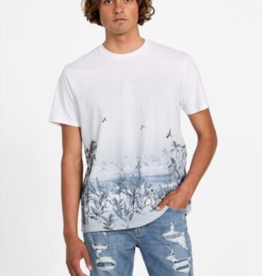 Guess BSC Big Cat T/Shirt- White