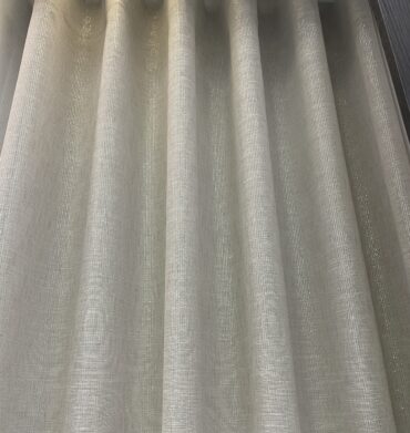 Silk House Whittaker Sheer Ready Made Curtain - Taped Colour Sand ( 500cmX250cm)