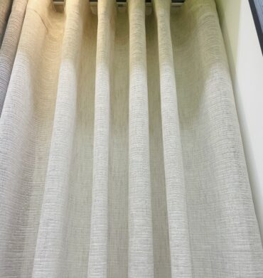 Silk House ELLA Sheer Ready Made Curtain - Eyelet Colour Sand ( 500cmX250cm)