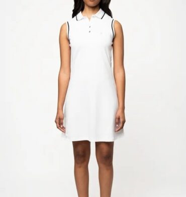Polo Morgan Sleeves Sport Dress-White3655