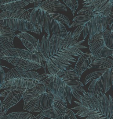 Silk House Wallpaper WRA064A Night Garden Moonlight