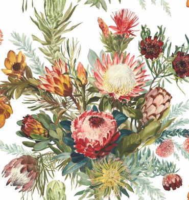 Fynbos White Upholstery Fabric