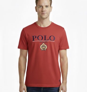 POLO EQUESTRAIN S/SL TEE RED
