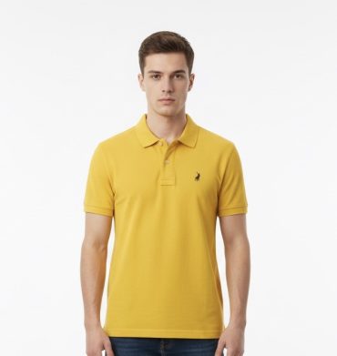 POLO - PIQUE MUSTARD S/S GOLFER 3627