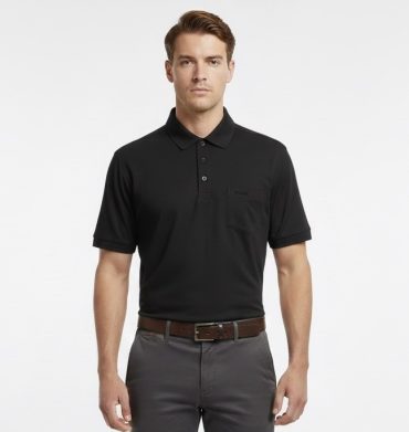 PRINGLE MTOP1145 BLACK MENS GOLFER