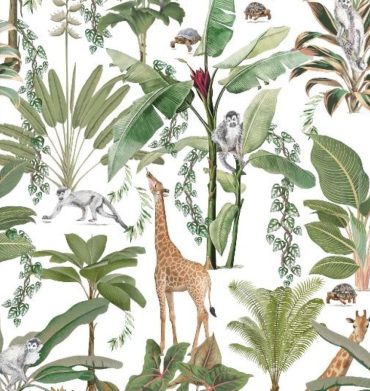 Zambezi White Upholstery Fabric