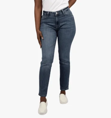 Joan Signature Curve Mid Rise M/Wash Jean