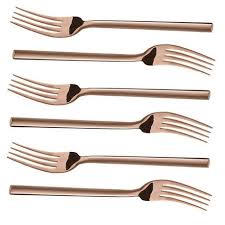 CT792 Table Fork 6Pc Rose Gold