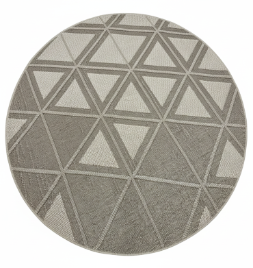 EUR - 19804 MARSIELLE ROUND BROWN/BEIGE - 200X200CM