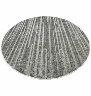 EUR - 24614 MARSIELLE ROUND SMOKE/BEIGE - 200X200CM