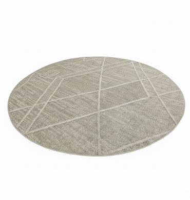 EUR - 19802 MARSIELLE ROUND D.BEIGE/YELLOW - 200X200CM